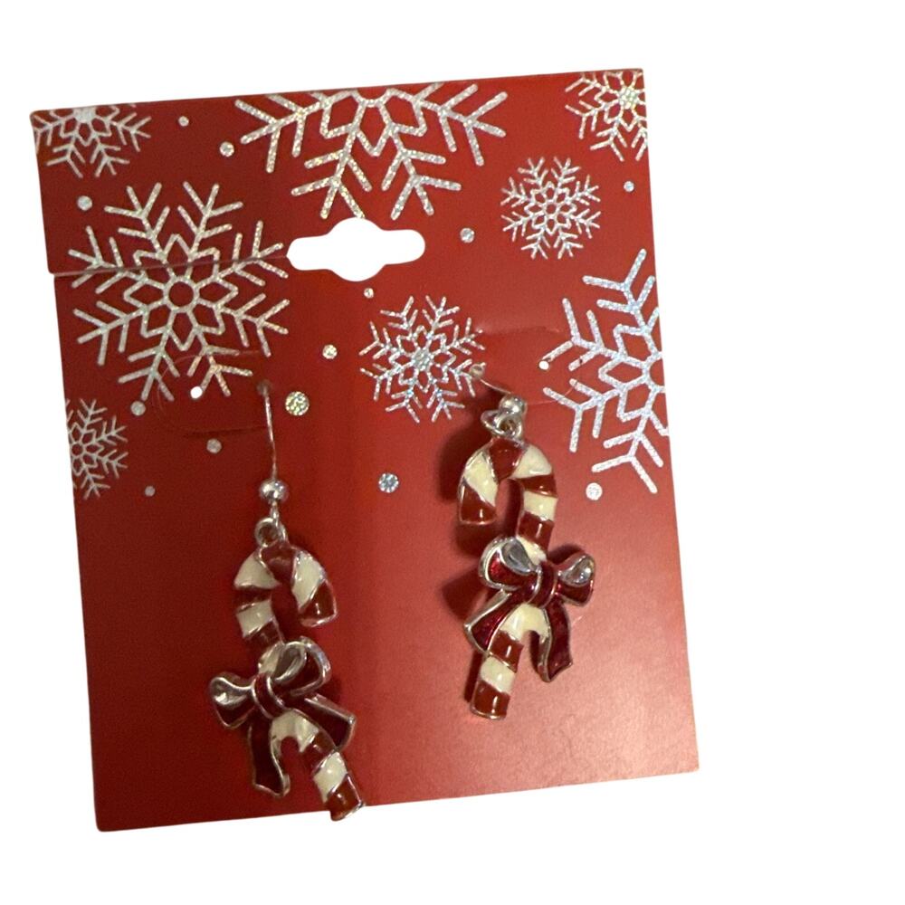 Kohls Holiday Earrings Candy Cane